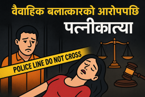 वैवाहिक बलात्कारको आरोपमा जेल, धरौटी तिरेर घर गएकै दिन पत्नीको हत्या