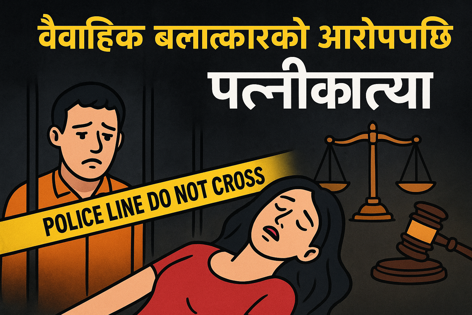 वैवाहिक बलात्कारको आरोपमा जेल, धरौटी तिरेर घर गएकै दिन पत्नीको हत्या